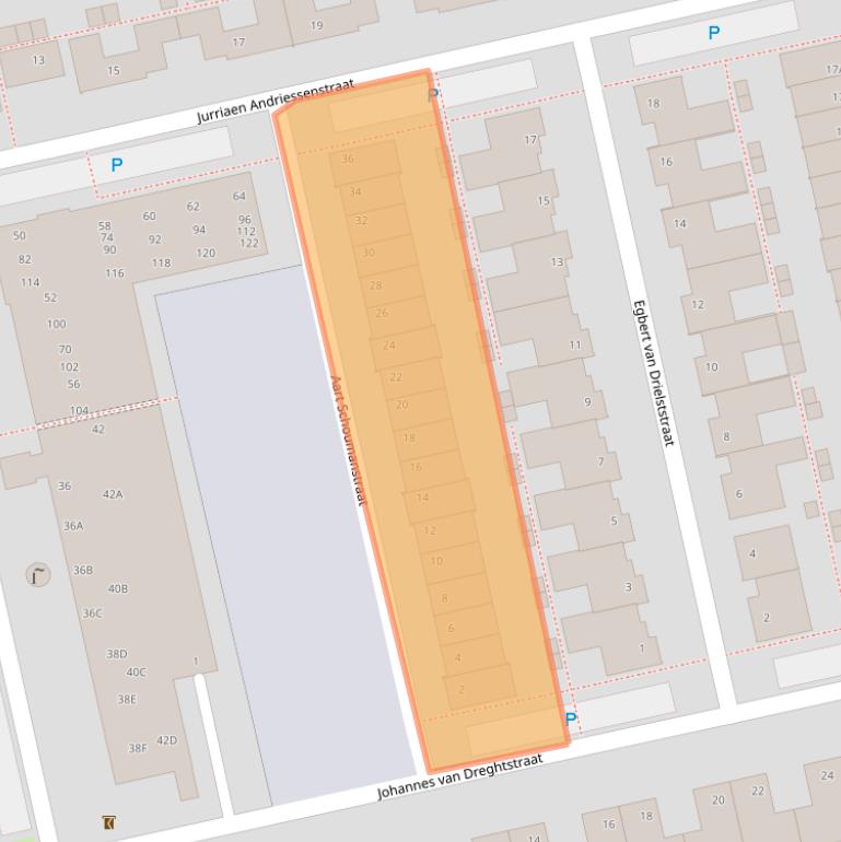 Kaart van postcodegebied 5121MM.
