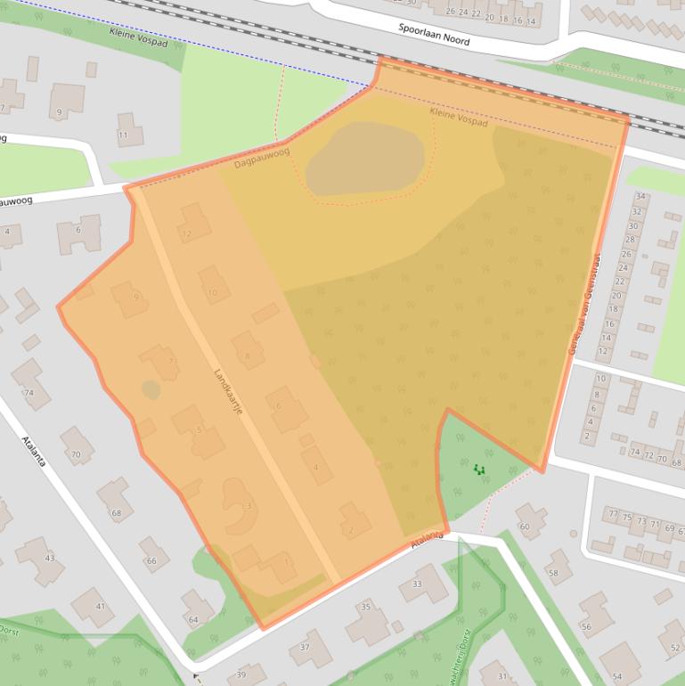 Kaart van postcodegebied 5121MT.