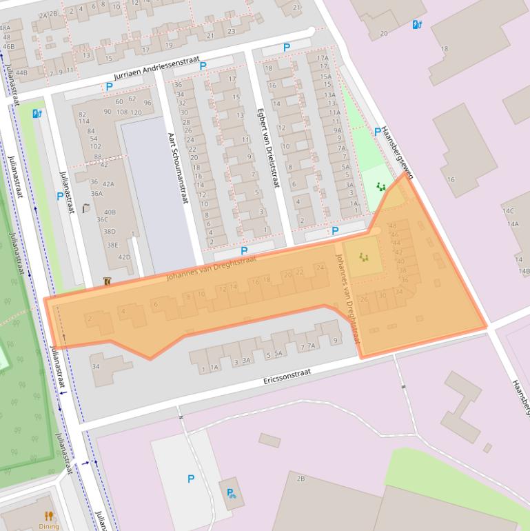 Kaart van postcodegebied 5121MX.