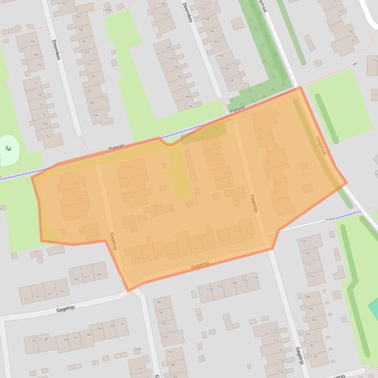 Kaart van postcodegebied 5121NC.