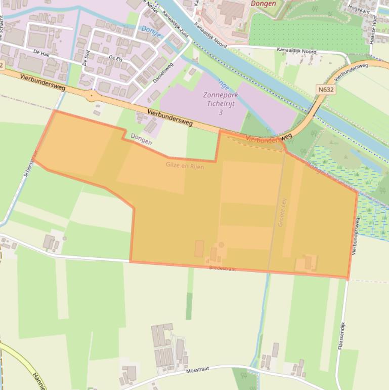 Kaart van postcodegebied 5121PE.