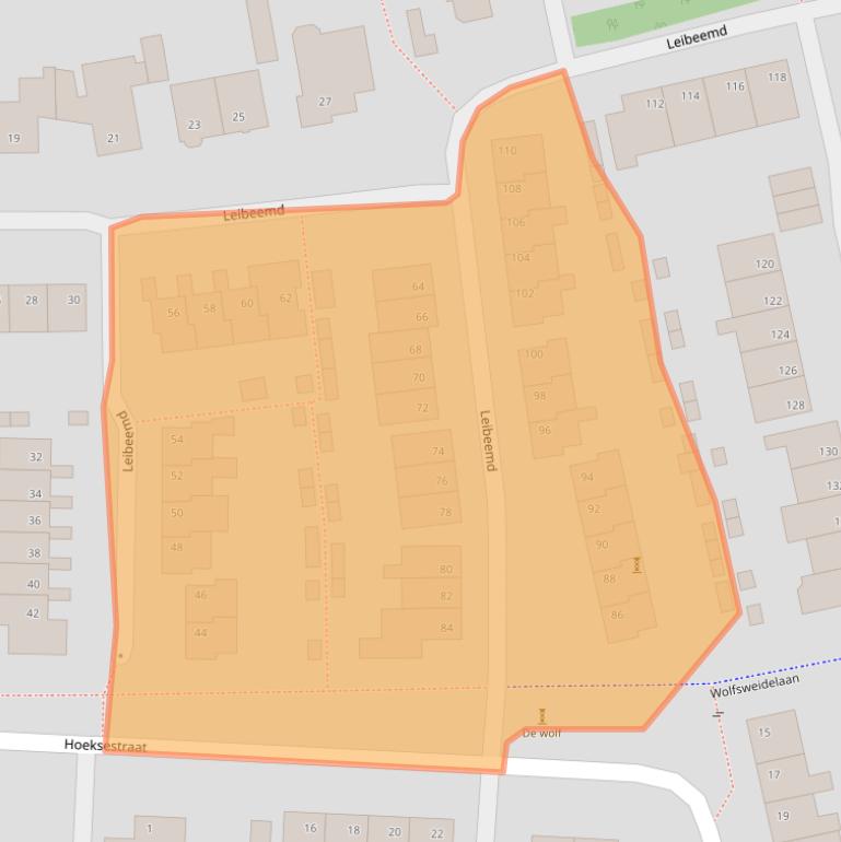 Kaart van postcodegebied 5121RP.