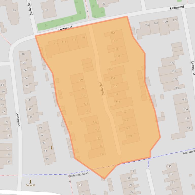 Kaart van postcodegebied 5121RR.
