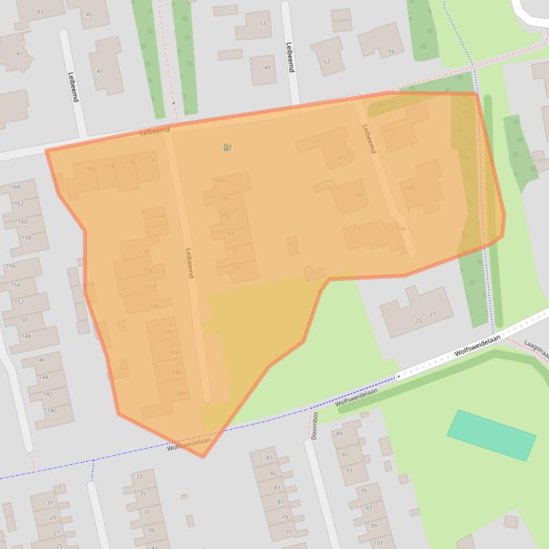 Kaart van postcodegebied 5121RS.