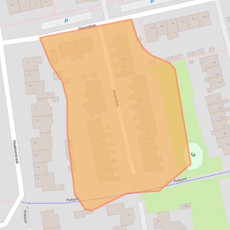 Kaart van postcodegebied 5121RW.