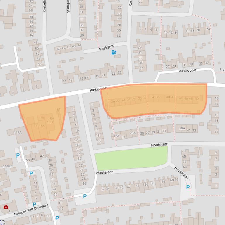 Kaart van postcodegebied 5121SC.