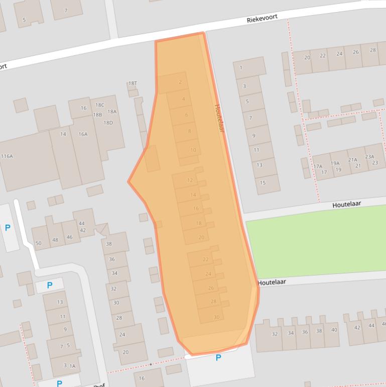 Kaart van postcodegebied 5121SE.