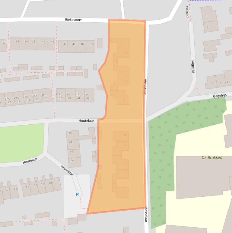 Kaart van postcodegebied 5121SK.