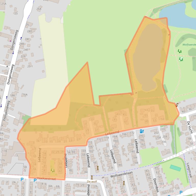 Kaart van postcodegebied 5121SL.
