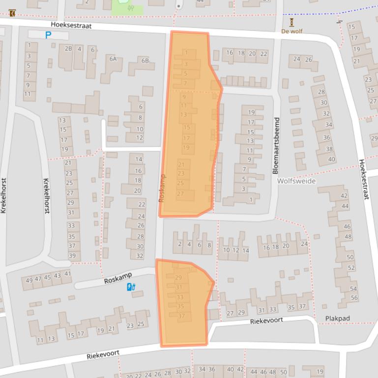 Kaart van postcodegebied 5121SP.