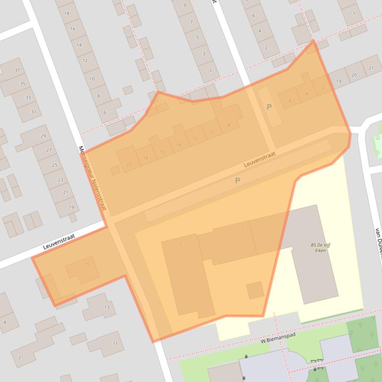 Kaart van postcodegebied 5121VC.