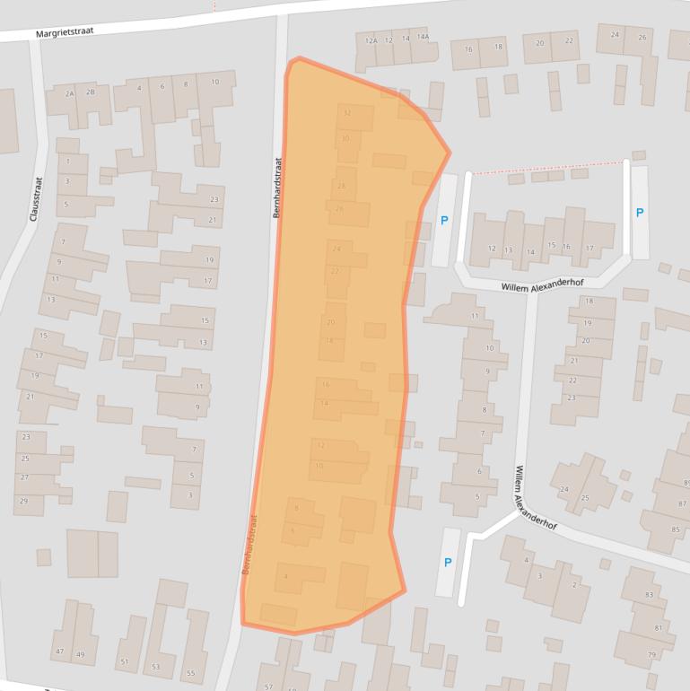 Kaart van postcodegebied 5121XK.