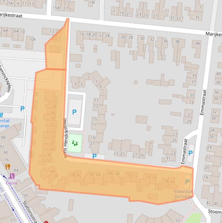 Kaart van postcodegebied 5121XT.