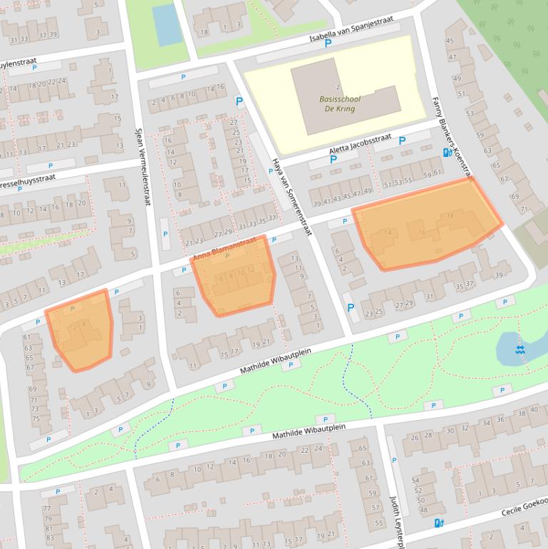 Kaart van postcodegebied 5122CP.