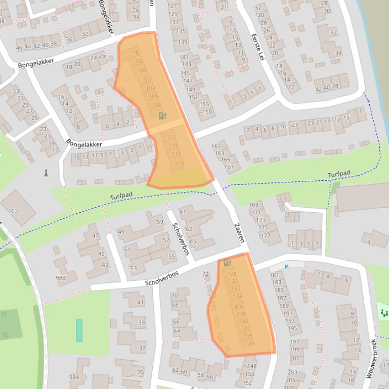 Kaart van postcodegebied 5122GC.