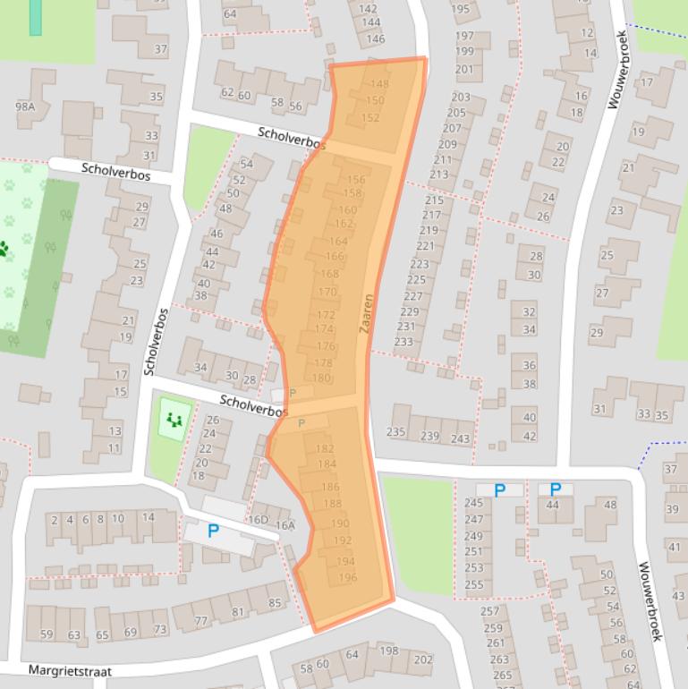 Kaart van postcodegebied 5122GD.