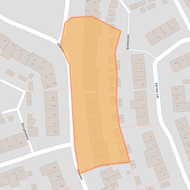 Kaart van postcodegebied 5122GJ.