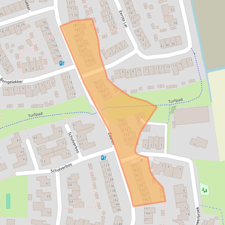 Kaart van postcodegebied 5122GK.