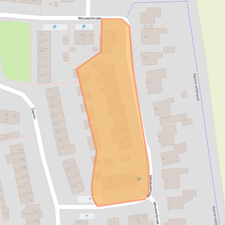 Kaart van postcodegebied 5122GX.