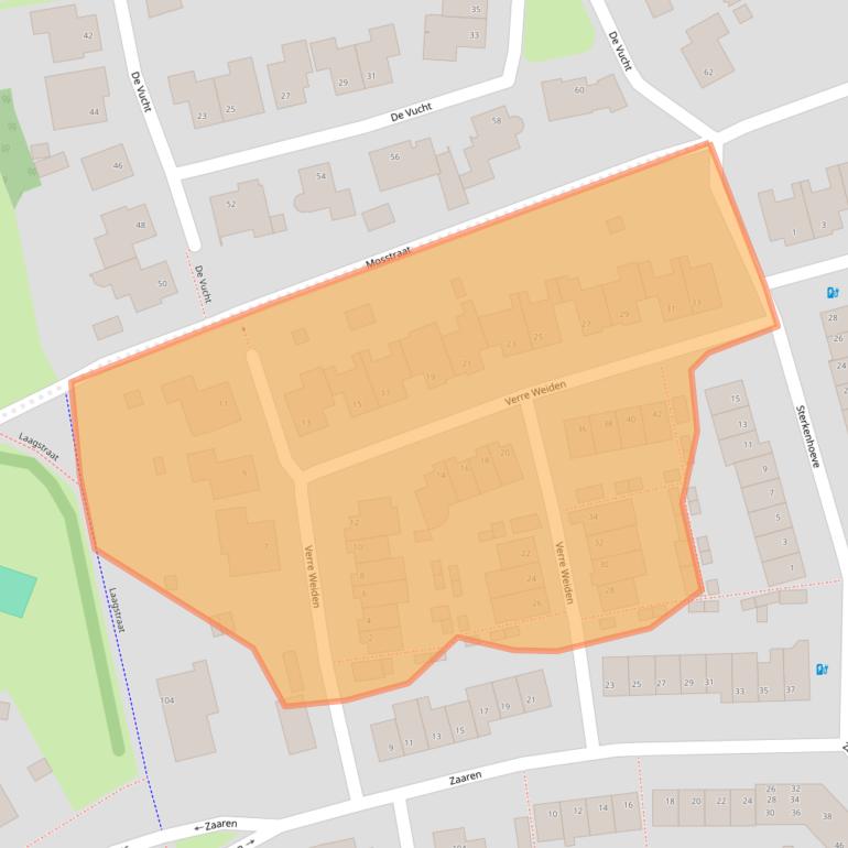 Kaart van postcodegebied 5122HA.