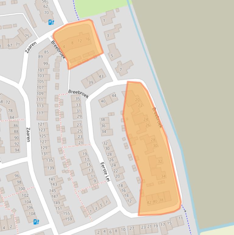 Kaart van postcodegebied 5122HH.