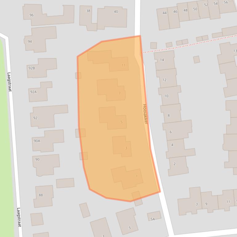 Kaart van postcodegebied 5122HX.