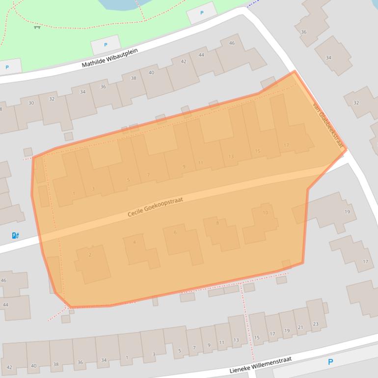 Kaart van postcodegebied 5122KP.