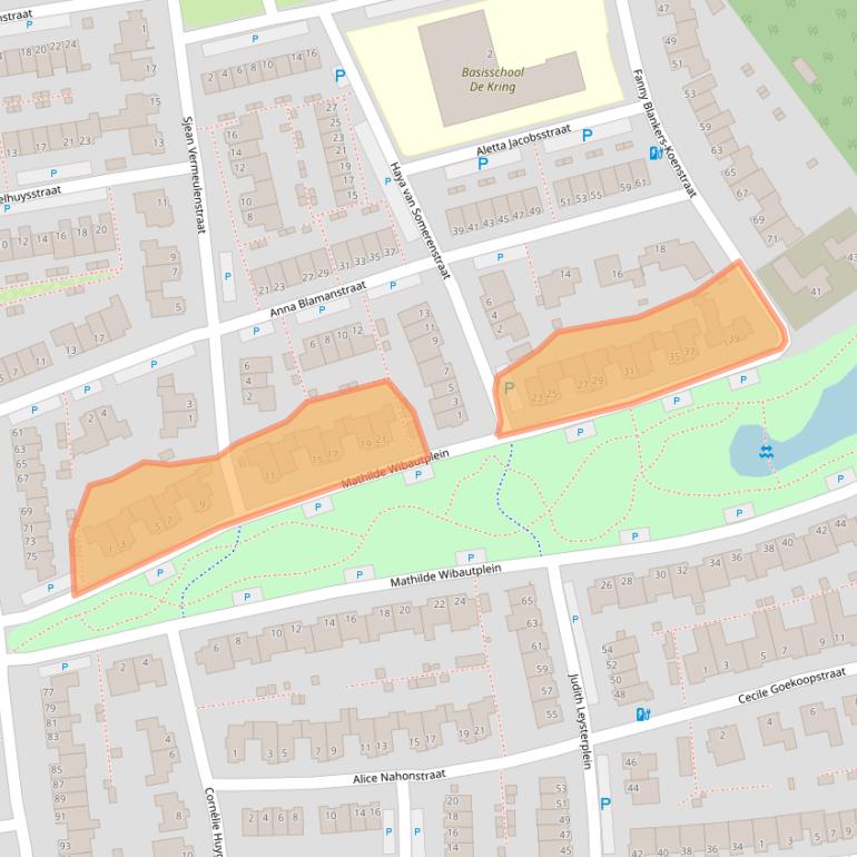 Kaart van postcodegebied 5122KR.