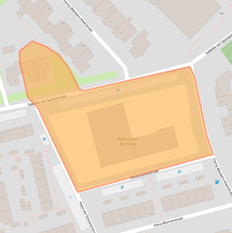 Kaart van postcodegebied 5122LE.