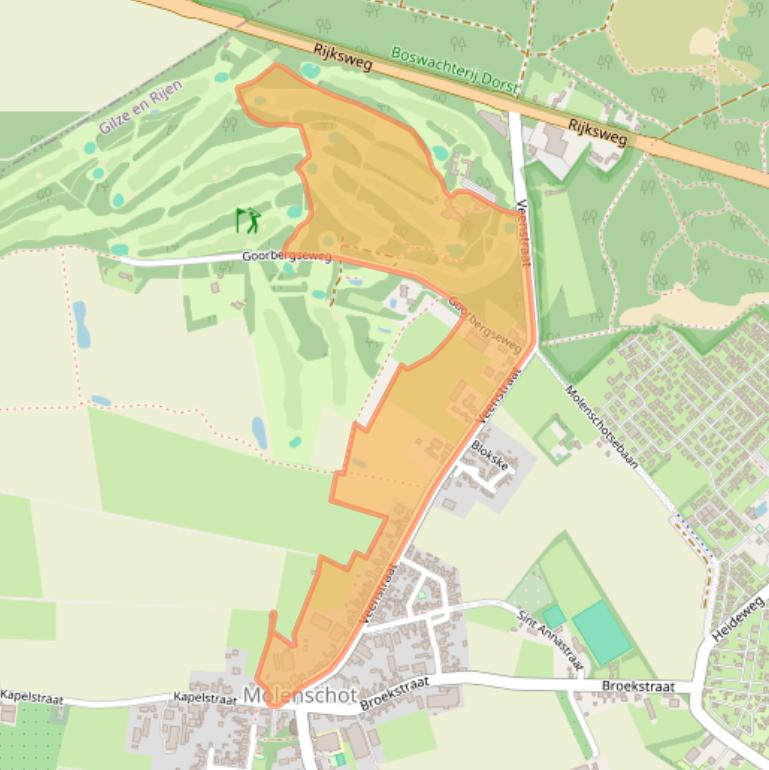 Kaart van postcodegebied 5124NC.