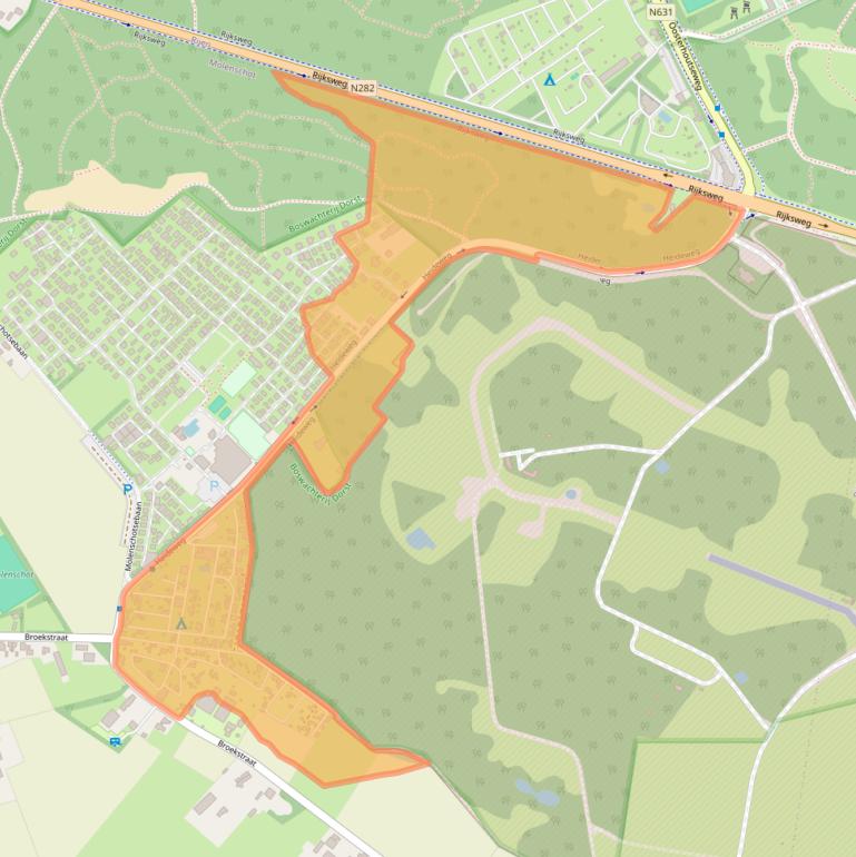 Kaart van postcodegebied 5124NH.