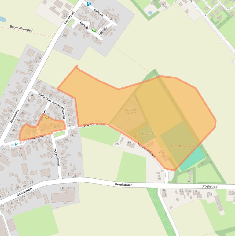 Kaart van postcodegebied 5124NM.