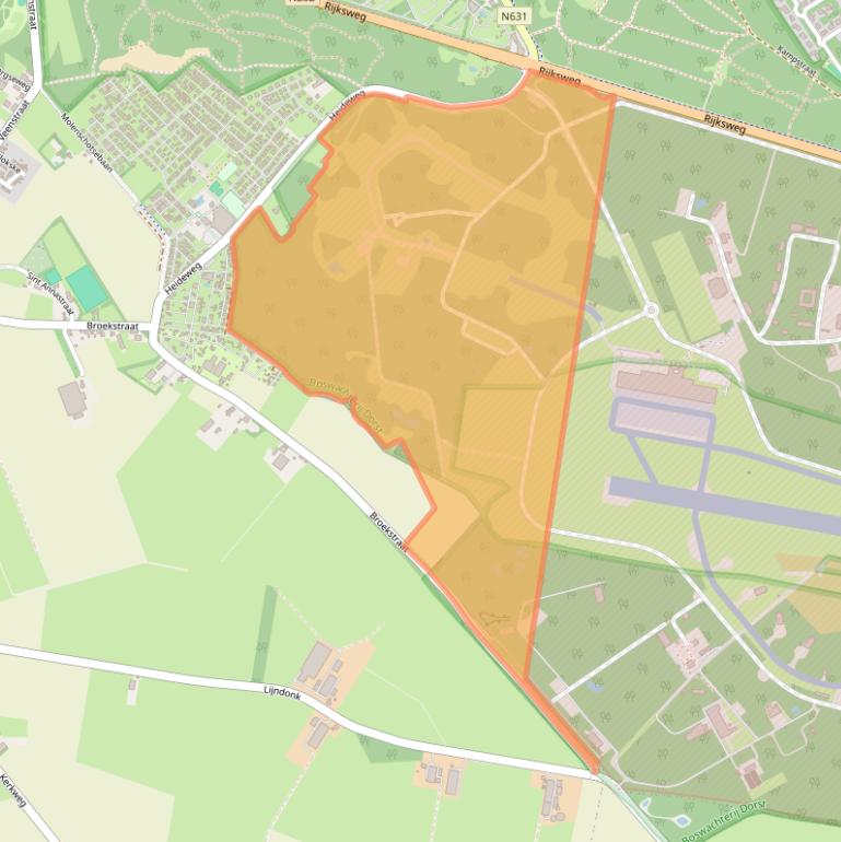 Kaart van postcodegebied 5124NZ.