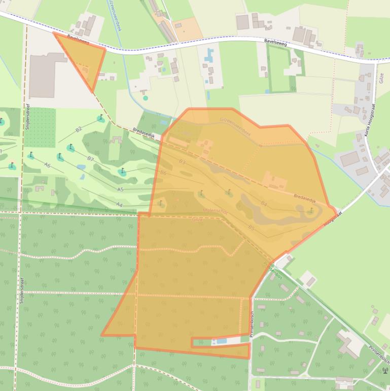Kaart van postcodegebied 5124PV.