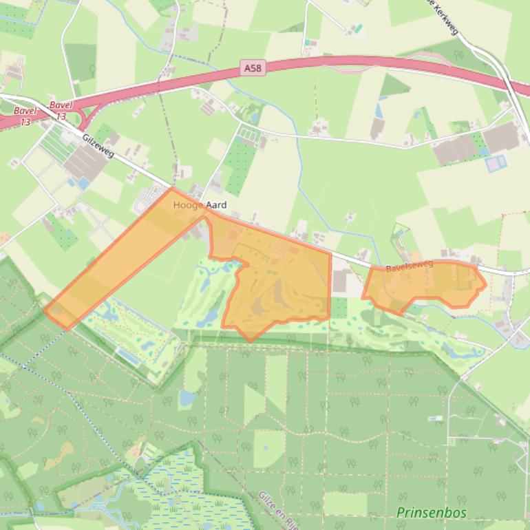 Kaart van postcodegebied 5124PX.