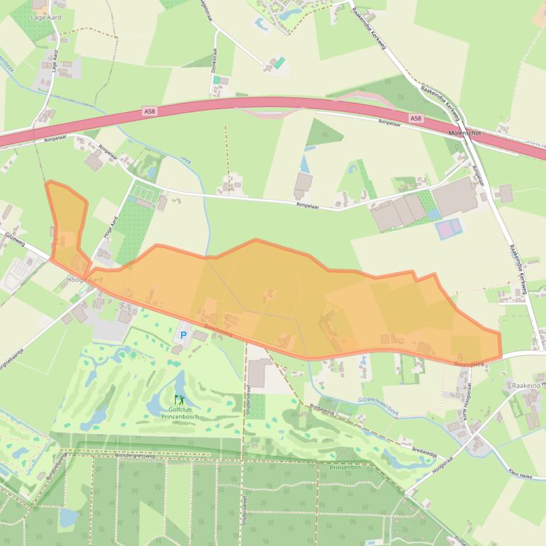 Kaart van postcodegebied 5124PZ.