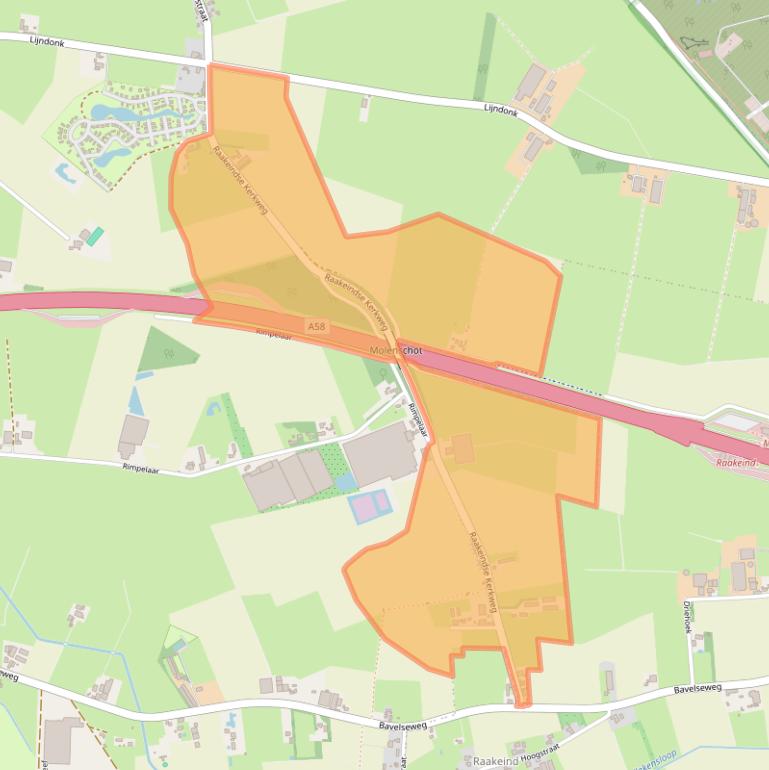 Kaart van postcodegebied 5124RG.