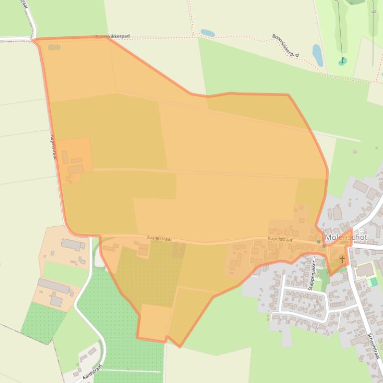 Kaart van postcodegebied 5124RL.