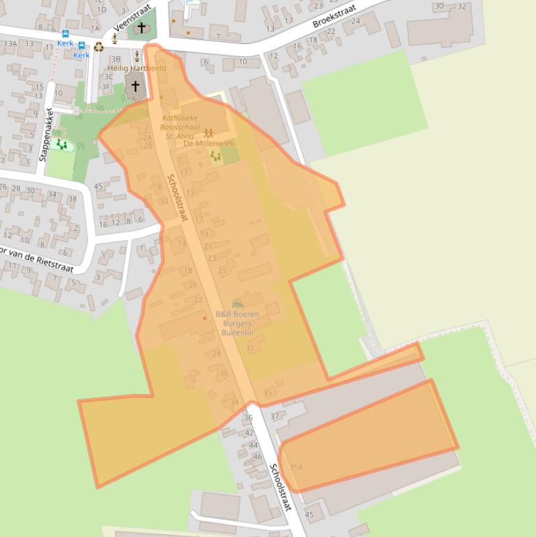 Kaart van postcodegebied 5124RM.