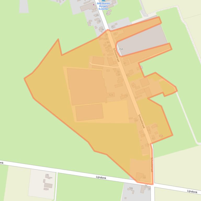 Kaart van postcodegebied 5124RN.