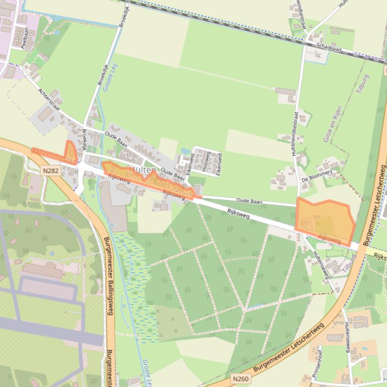 Kaart van postcodegebied 5125NA.