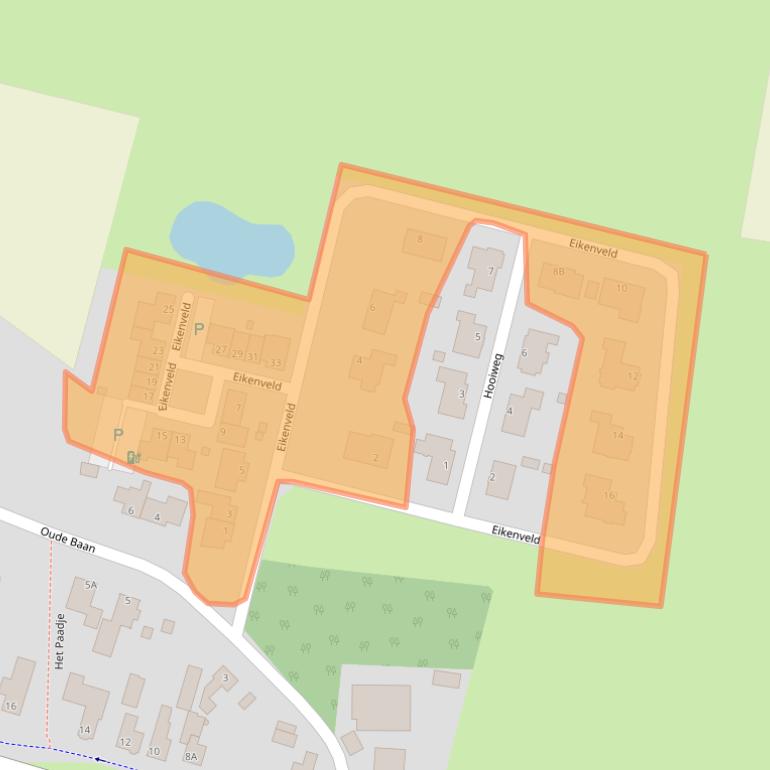 Kaart van postcodegebied 5125NP.