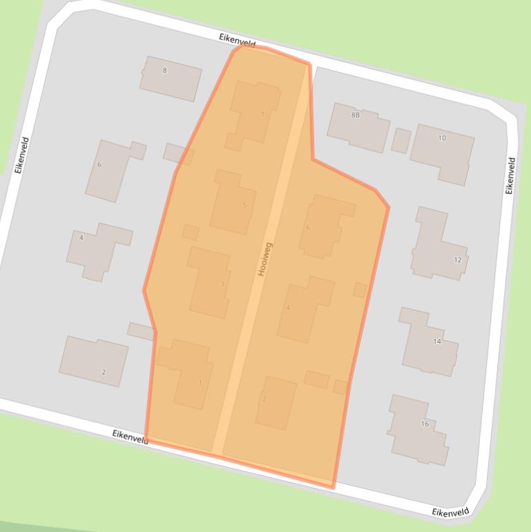 Kaart van postcodegebied 5125NR.