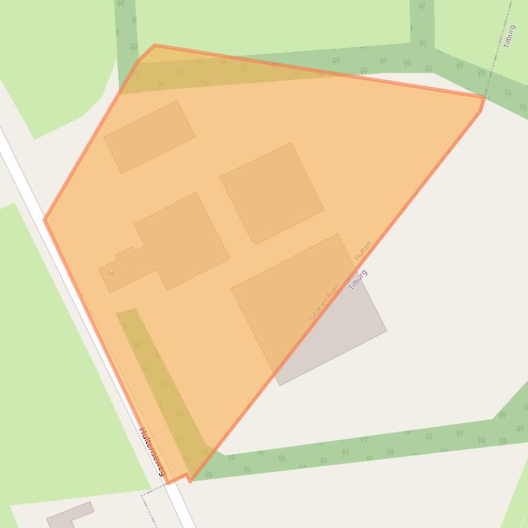 Kaart van postcodegebied 5125PB.