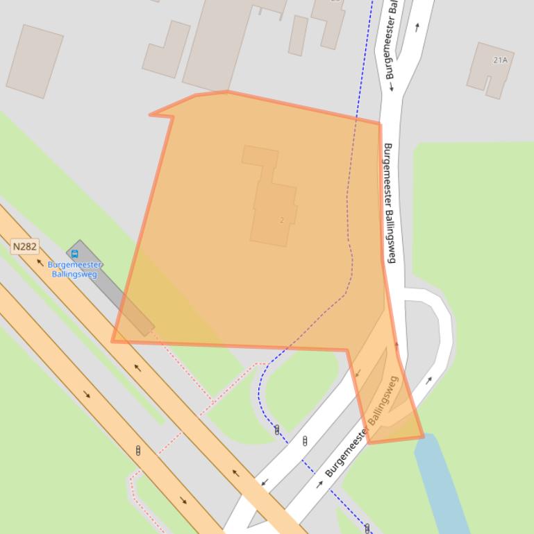 Kaart van postcodegebied 5125PL.