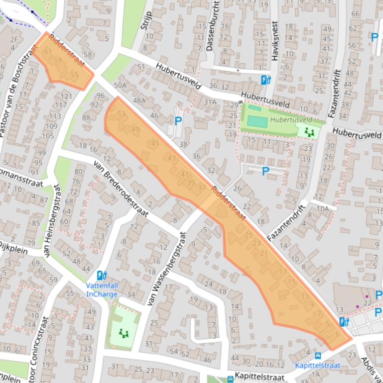 Kaart van postcodegebied 5126BG.