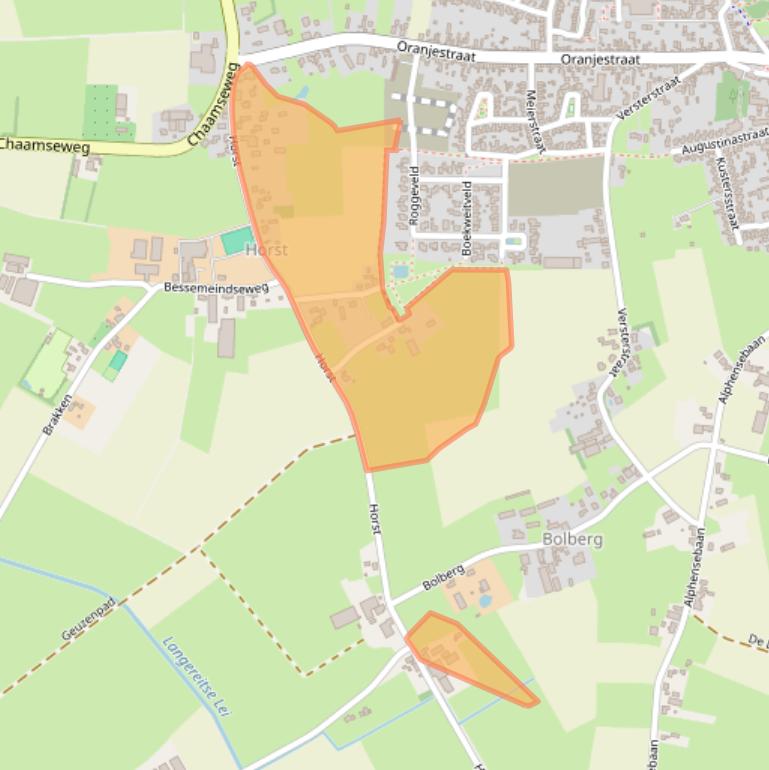 Kaart van postcodegebied 5126BX.