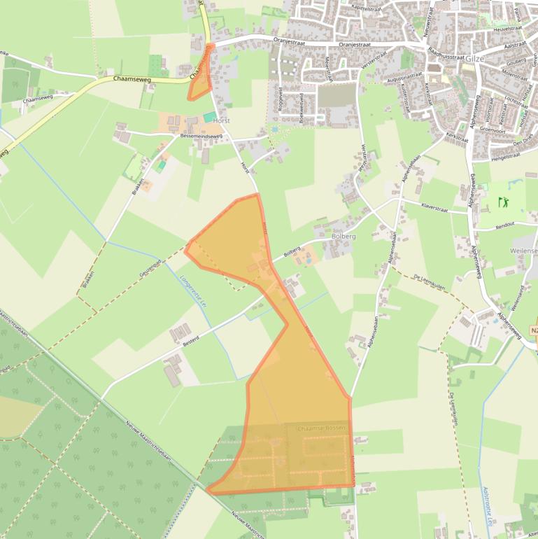 Kaart van postcodegebied 5126BZ.