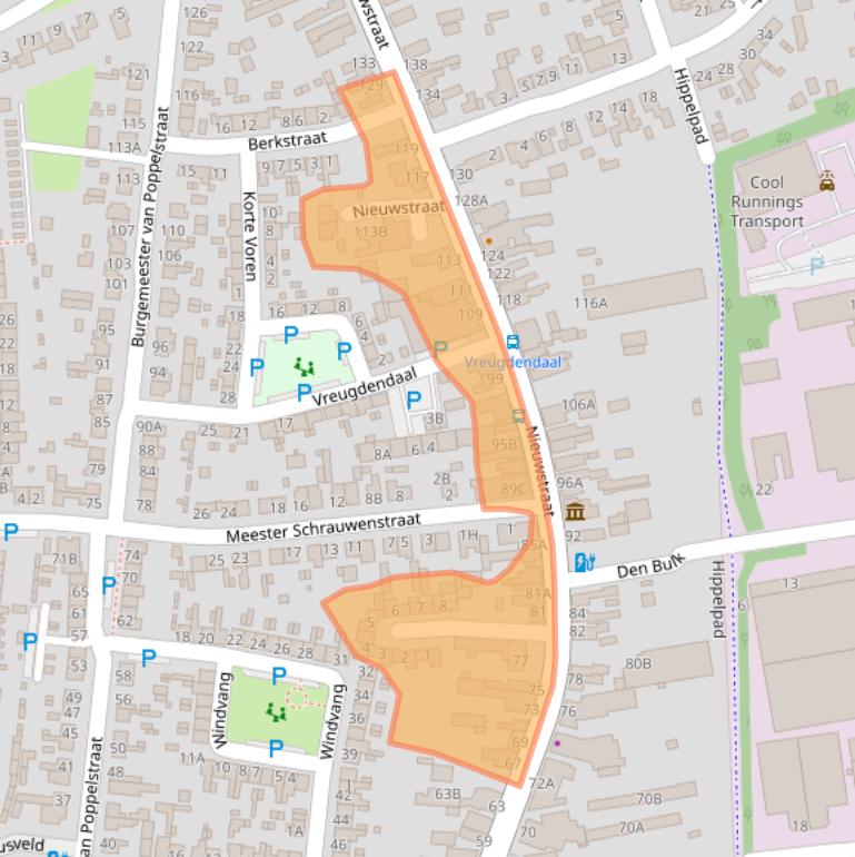 Kaart van postcodegebied 5126CC.