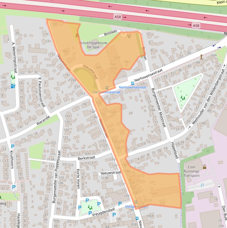 Kaart van postcodegebied 5126CH.